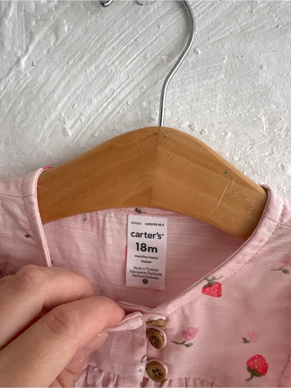 Carters 18 months Strawberry bodysuit